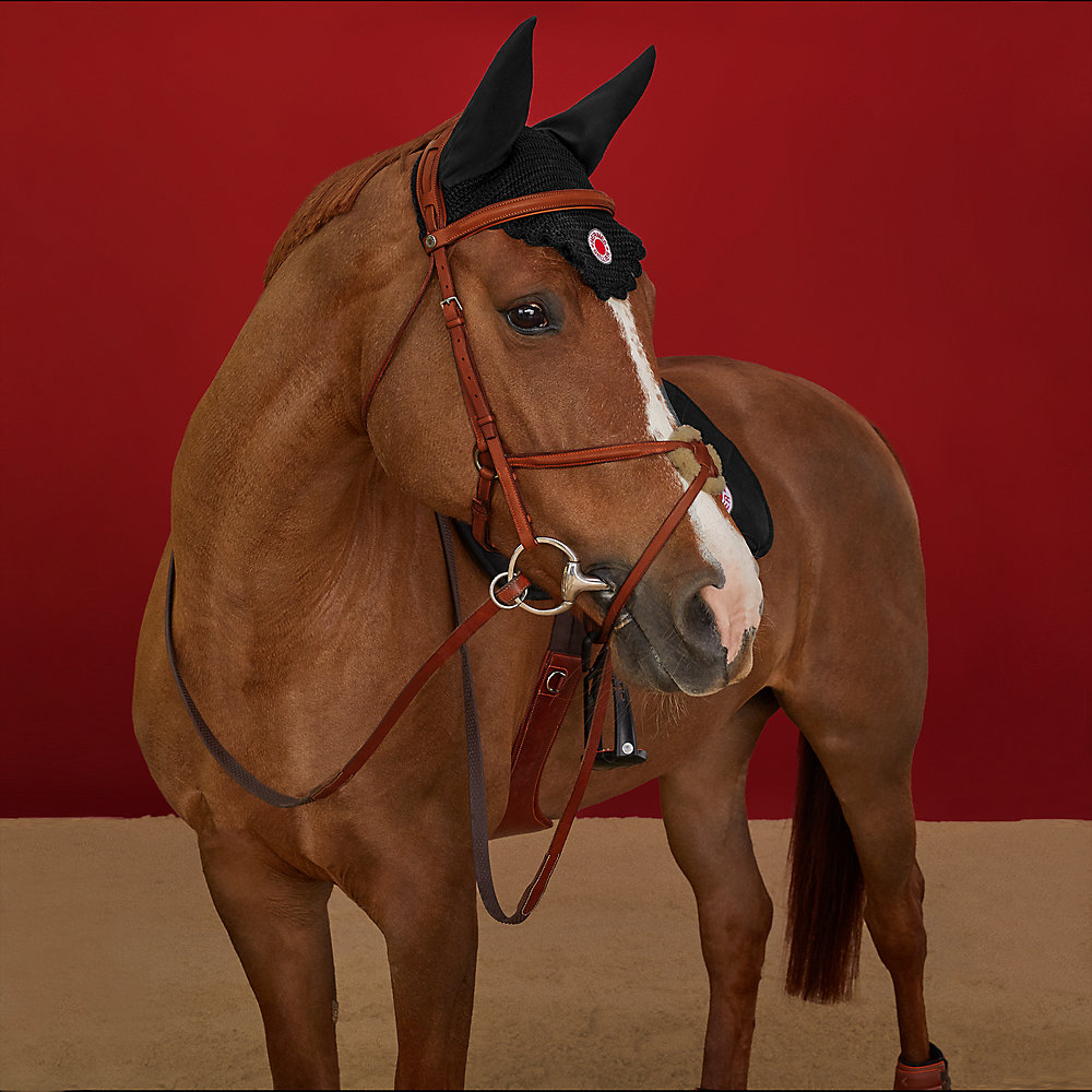 スポーツ・ HERMES エルメス 乗馬 イヤーフード イヤーネット 未使用